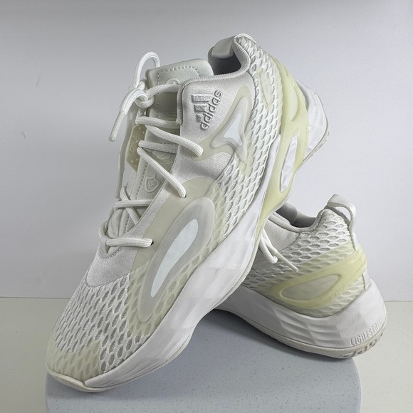 adidas Other - Adidas Lightstrike Running Shoes White Mesh Athletic Sneakers Mens 11.5